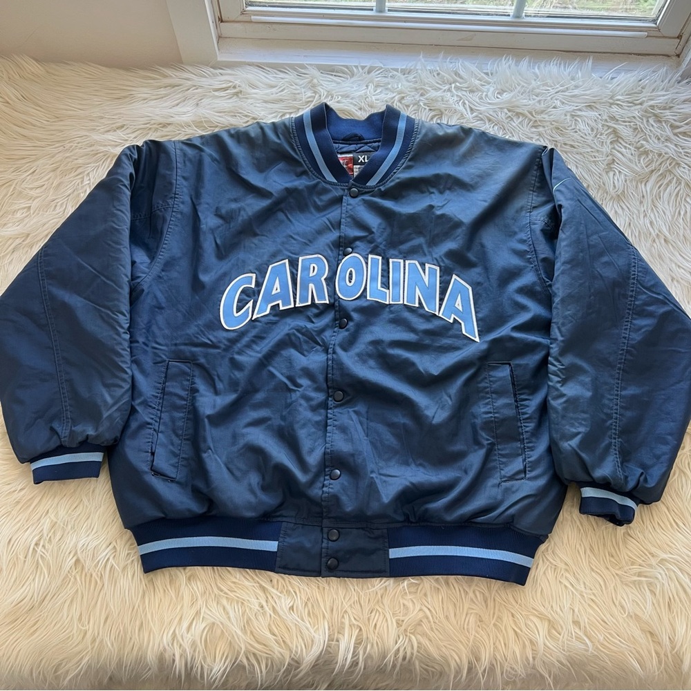 Vintage 90’s Nike North Carolina Tar Heels Men XL College Logo Jacket Black Blue